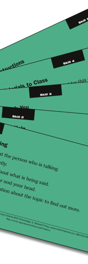 Skillstreaming the Elementary School Child / Skill Cards