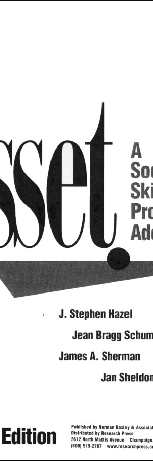 ASSET: A Social Skills Program for Adolescents